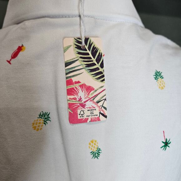 Tommy Bahama Women's Size M Cocktails & Palms Printed Sleeveless Polo NWT - Picture 5 of 7